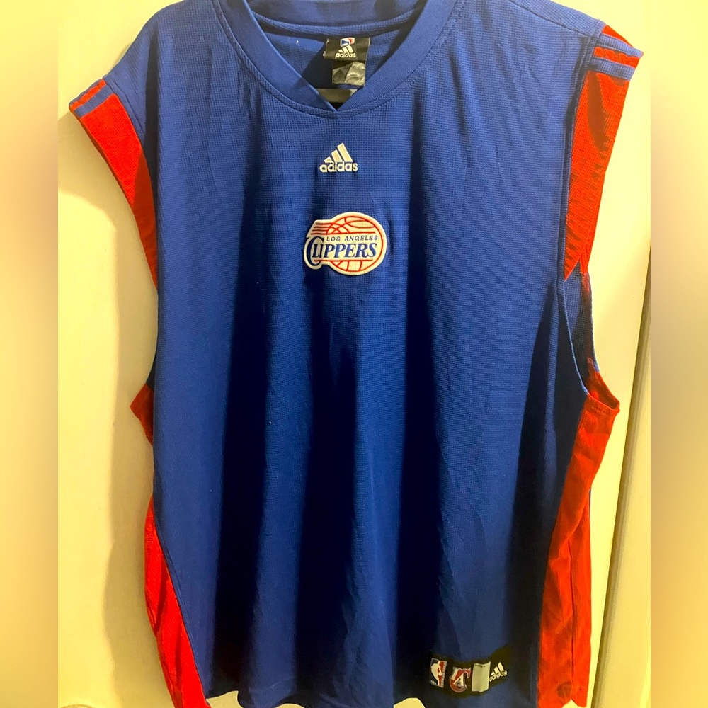 LA Clippers adidas brand team nba shoot around jersey warmup basketball shirt xl